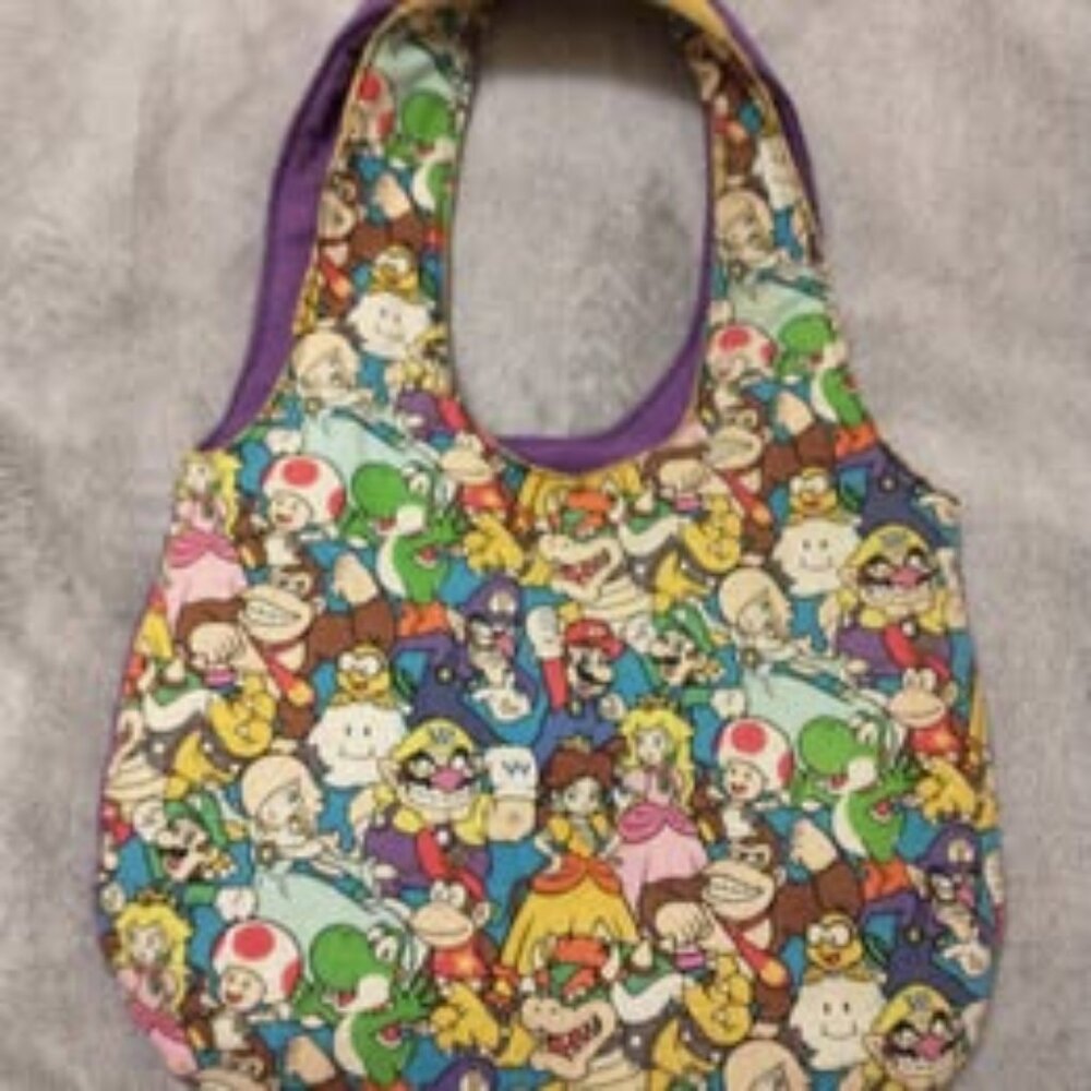 MARIO BROS. CLOTH PURSE / TOTE BAG HANDMADE